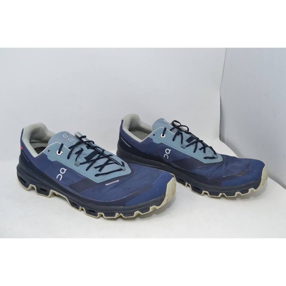On Cloudventure RUNNING Shoes Men's 14 Blue Trail Hiking Denim/Midnight 32.99049